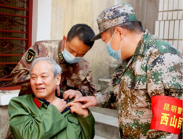 云南省昆明市西山区人武部 守好抗疫人员“后方阵地”